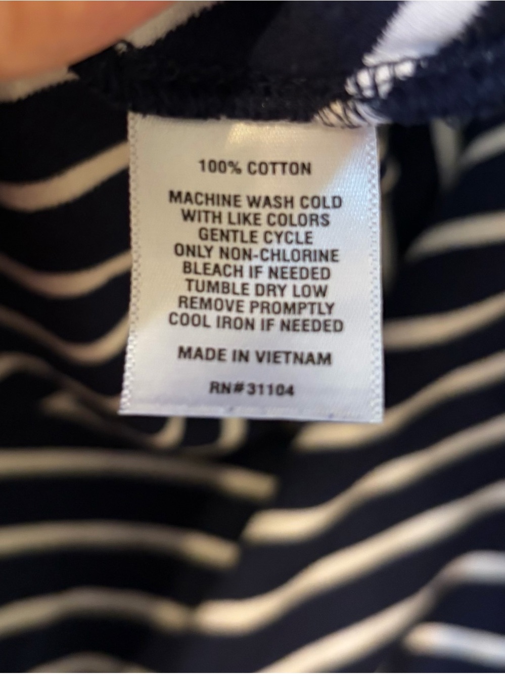 Kim Rogers Navy & White Striped V-Neck Ruffle Sleeve Midi Dress, Size 1X 💙 - Picture 9 of 10